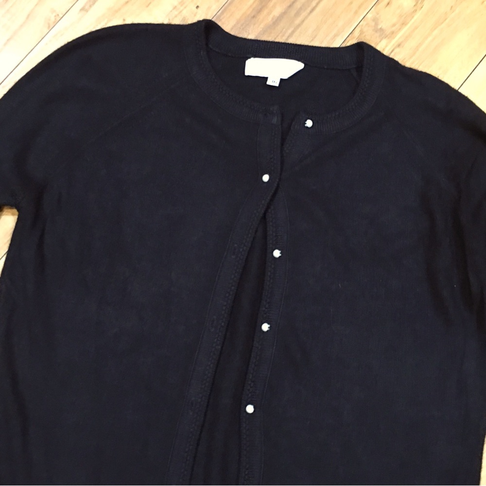Vintage sweater cardigan black Large XL